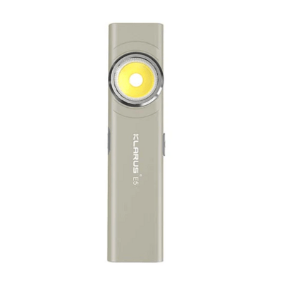 KLARUS Magnetic Flashlight, EDC Tool Light E5 GREY - KNIFESTOCK