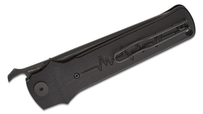 Petrified Fish PFB04 Tena Black Stonewashed D2 Black G10 PFB04DDW - KNIFESTOCK
