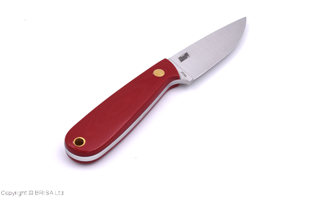 Brisa Necker 70-Red micarta 12C27 Flat Sheath Necker 70 Kydex - Flat BRS-004-9819-1512 - KNIFESTOCK