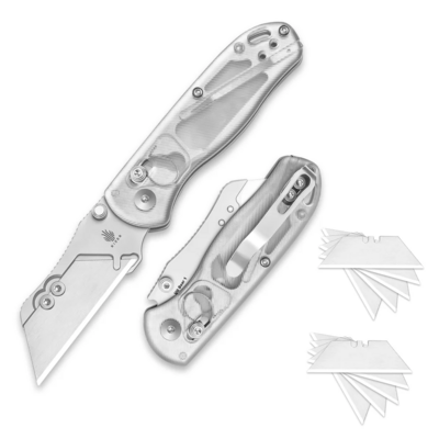 Kizer Drop Bear Utility Azo SK5 &amp; 5Cr15 Acrylic V3619JA5 - KNIFESTOCK