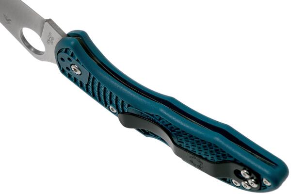 Spyderco Delica 4 Blue FRN C11FPK390 - KNIFESTOCK