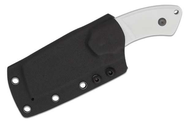 Kansept Korvid S Stonewashed 14C28N White G10 + Kydex Sheath G2030A2 - KNIFESTOCK