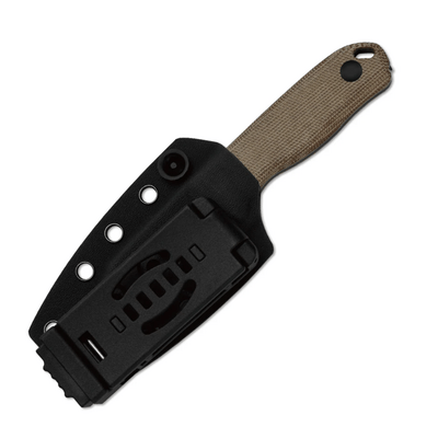 Kizer Drop Bear Fix AEB-L,Black Stonewashed,Norplex UltreX™ Micarta - KNIFESTOCK