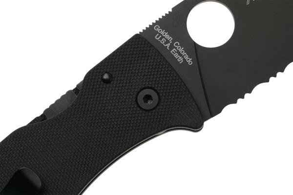 Spyderco Bodacious Black G-10 Black Blade Reveal 14 C263GSBK - KNIFESTOCK