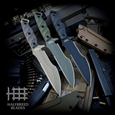 Halfbreed Blades Medium Infantry Knife - Fixed Blade MIK-08 ODG - K110 - KNIFESTOCK