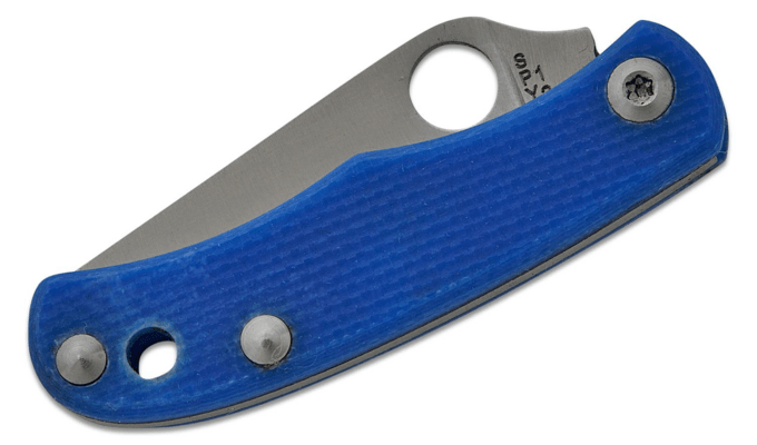 Spyderco BUG BLUE G-10 PLAINEDGE - KNIFESTOCK