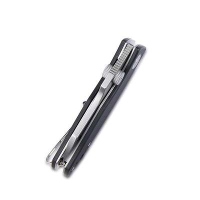 KUBEY Monsterdog Liner Lock Folding Knife Black G10 Handle KU337A - KNIFESTOCK