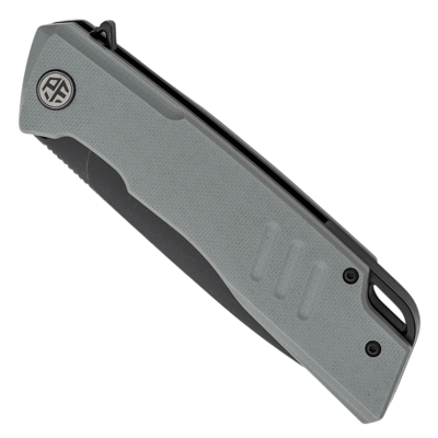 Petrified Fish PFB02 Loco Black Stonewashed D2 Gray G10 PFB02GADW - KNIFESTOCK