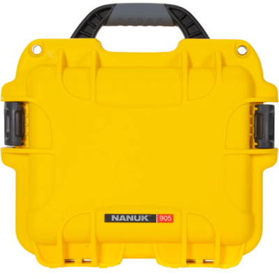 Nanuk 905 Case w/lid org. - w/divider - Yellow - Pro Photo Kit case 905S-060YL-0A0 - KNIFESTOCK