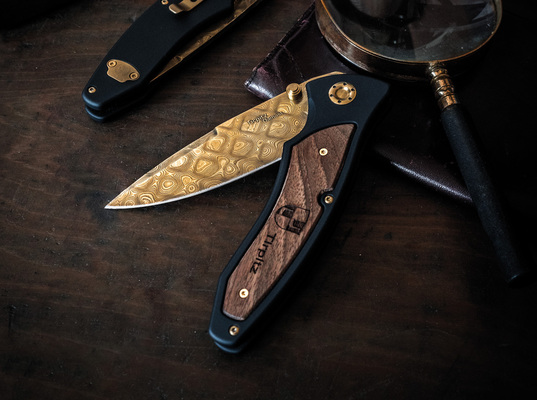 BÖKER TIRPITZ-DAMAST GOLD 110194DAM - KNIFESTOCK