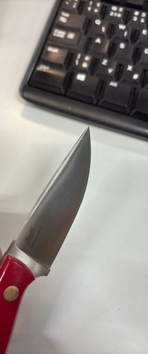 Brisa Necker 70-Red micarta 12C27 Flat Sheath Necker 70 Kydex - Flat BRS-004-9819-1512 - KNIFESTOCK