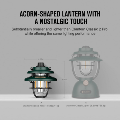 Olight Olantern Classic Mini Rechargeable LED Camping Lantern (Forest Green) - KNIFESTOCK