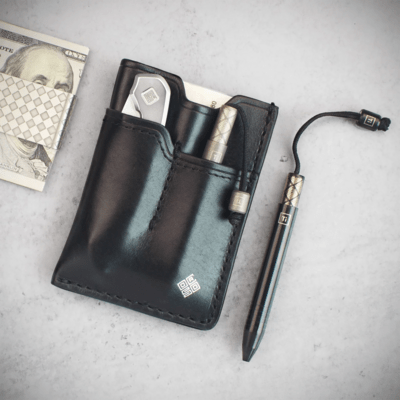 Ocaso BigiDesign Titanium Mini Pen - Stonewash 81TST - KNIFESTOCK