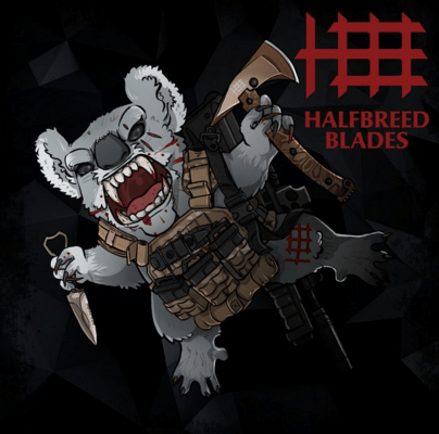 Halfbreed Blades PVC Patch - Drop Bear 2020 Drop Bear Patch - KNIFESTOCK