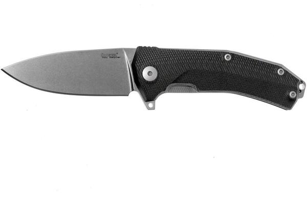 Lionsteel Liner Lock Sleipner Blade, BLACK G10 handle, IKBS KUR BK - KNIFESTOCK