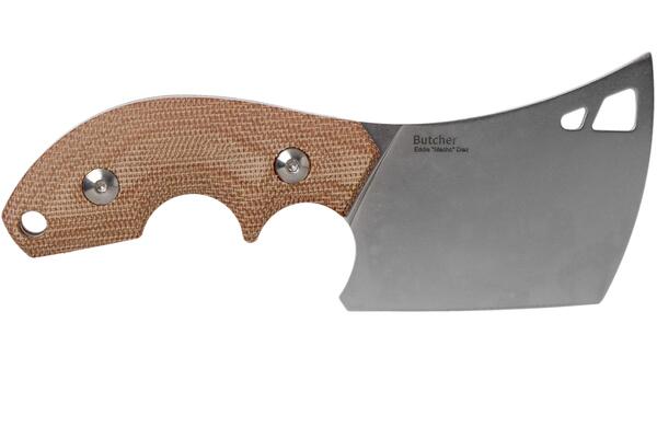 Kizer Butcher Fixed Blade Knife, Brown Micarta - 1039C2 - KNIFESTOCK