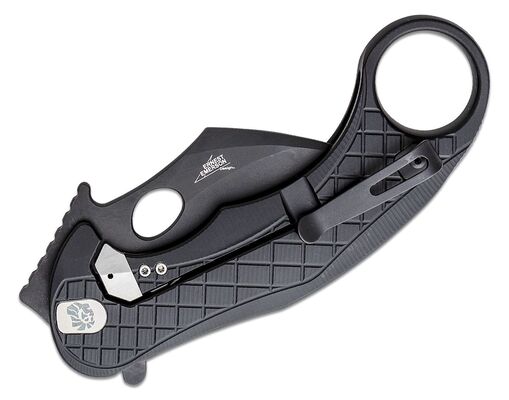 Lionsteel Folding knife Chemical Black MagnaCut blade, BLACK aluminum handle LE1 A BB - KNIFESTOCK