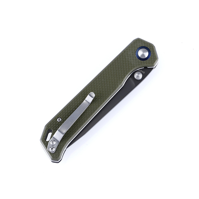 KIZER Begleiter Folding Knife, N690 Blade with Titanium Coating, Green G10 Handle V4458N2 - KNIFESTOCK