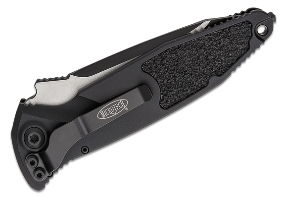 Microtech SOCOM ELITE T/E-AUTO BLACK TACTICAL PARTIAL SERRATED 161A-2T - KNIFESTOCK