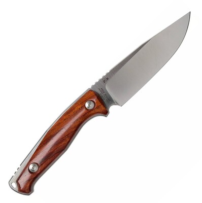 FOX Knives TUR fast kniv, Jesper Voxnaes design, Cocobolo handtag, Läderhölster FX-529 CB - KNIFESTOCK