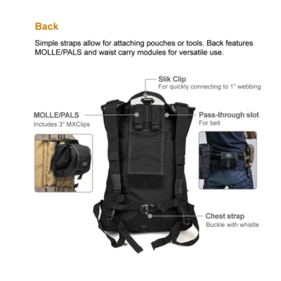 Magforce Foldable Backpack   Black #0234B - KNIFESTOCK