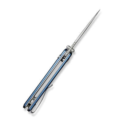 CIVIVI Altus Blue Aluminum Handle Stonewashed Nitro-V Blade C20076-6 - KNIFESTOCK