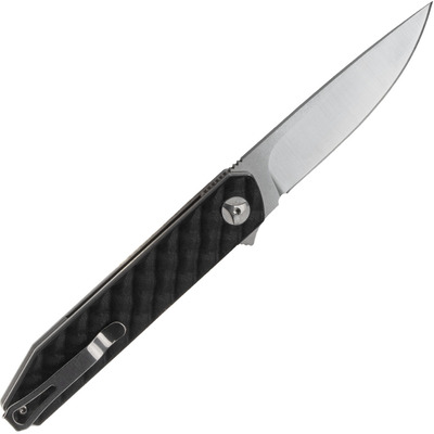 COUTEAU PLIANT BLACK FOX RELOADED MANCHE G10 NOIR LAME SATINÉE 440C - KNIFESTOCK