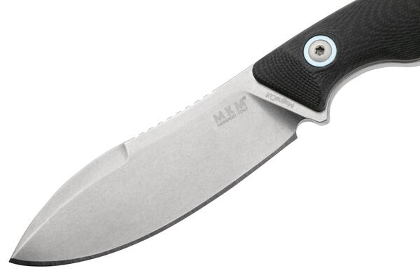 MKM POCKET TANGO 1 – MAGNACUT MUK SW Fixed bld, BLK G10 hdl, +POCKET LEATHER SHEATH - KNIFESTOCK