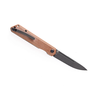 Kansept Prickle 154CM Stainless Steel + Brown Micarta T1012A5 - KNIFESTOCK
