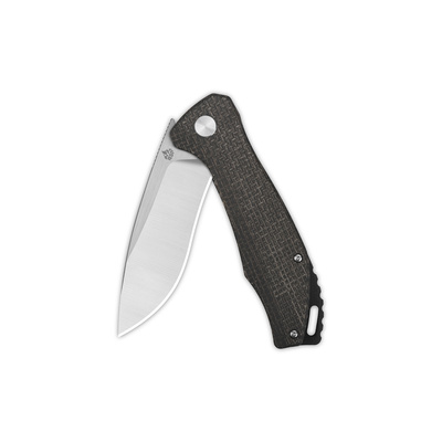 QSP Knife Raven D2, , Rough micarta, dark brown QS122-D1 - KNIFESTOCK