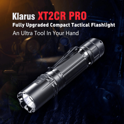 KLARUS Latarka taktyczna XT2CR PRO Czarna - KNIFESTOCK