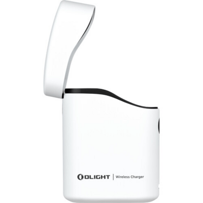 Latarka Olight Baton 4 Premium Edition z bezprzewodowym etui ładującym (biała, 1300 lumenów) - KNIFESTOCK