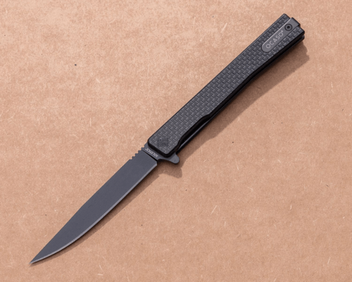 Ocaso Solstice Carbon Fiber + Black / Straight  10CFB - KNIFESTOCK