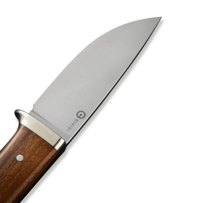 CIVIVI Cloud Peak Guibourtia Wood Handle With Nickel-Silver Guard Satin Finished Nitro-V - KNIFESTOCK