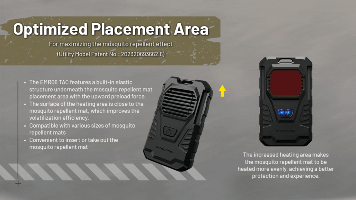 Nitecore Repelent proti komárom EMR06 TAC - KNIFESTOCK