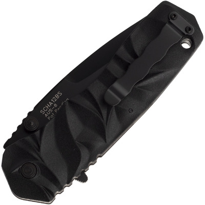 Schrade Black Dual Action 40% Ser Assist/Manual Folder, Oțel AUS-8. Liner Lock, Actuator deget, Th - KNIFESTOCK