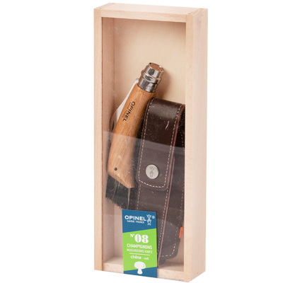 Opinel N08 inox chêne set champignon 001334 - KNIFESTOCK