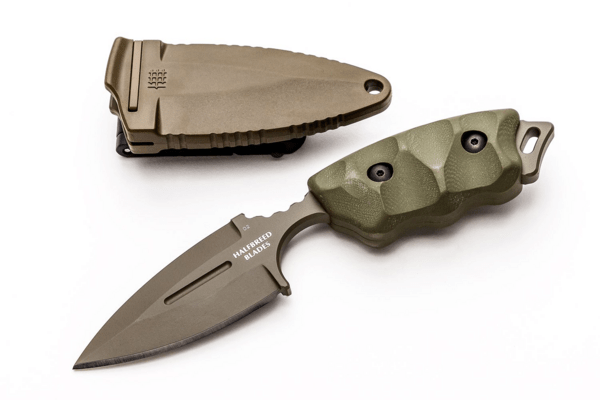Halfbreed Blades Compact Clearance Knife - Fixed Blade CCK-05 ODG - K110 - KNIFESTOCK