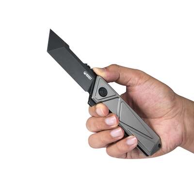 KUBEY Avenger Couteau Flipper à Verrouillage de Cadre Manche en Titane 6AL4V KB209B - KNIFESTOCK
