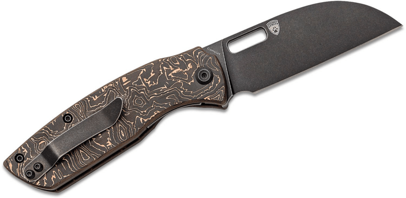 Kansept Convict Stonewashed CPM-20CV Copper Carbon Fiber K1023A4 - KNIFESTOCK