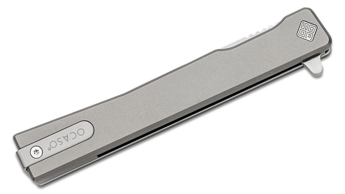 Ocaso Solstice Titanium + Satin / Straight 10CTS - KNIFESTOCK