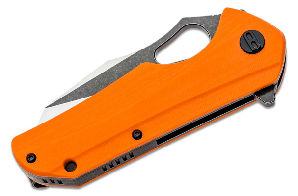 Bestech OPERATOR D2, Satin+Black, Orange G10 BG36D - KNIFESTOCK