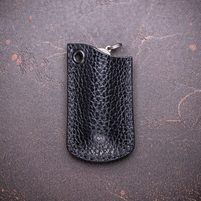 Daily Customs SAK Leather SimpleSlip 58mm Dollaro black - KNIFESTOCK
