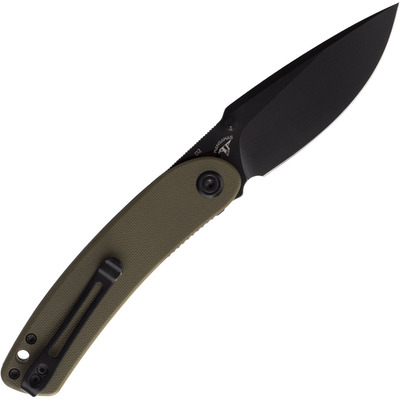 KUBEY Momentum Sherif Manganas Design Liner Lock Front Flipper Couteau Pliant Manche Vert G10 KU344B - KNIFESTOCK