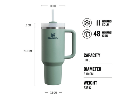 Stanley The Quencher H2.O FlowState™ Tumbler 1.18L / 40oz Shale 10-10824-400 - KNIFESTOCK