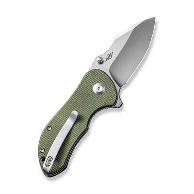 CIVIVI Gordo Olive Canvas Micarta Handle Satin Finished D2 Blade C22018C-2 - KNIFESTOCK