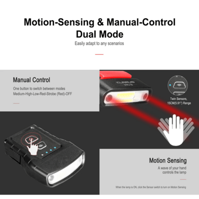 KLARUS Motion-Sensing Lamp HC3 Red - KNIFESTOCK