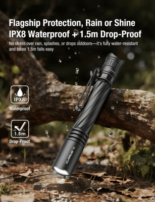 Klarus 2AA EDC Flashlight Multi-Fuel Performance Powerhouse P2 - KNIFESTOCK