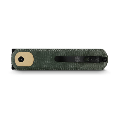 Vosteed Corgi 14C28N Black Stonewash Green Micarta CG3SVM1 - KNIFESTOCK