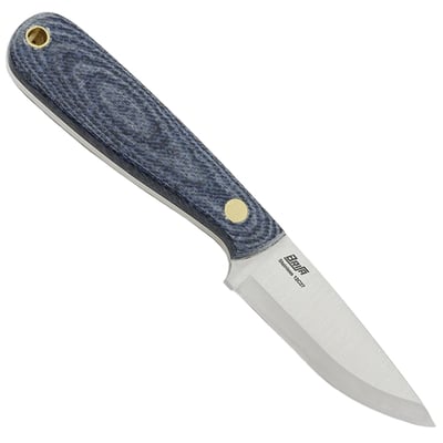 Brisa Brisa Necker 70 - Bluejeans micarta 12C27 Scandi Sheath Necker 70 Leather BR-011-66436-1549 - KNIFESTOCK